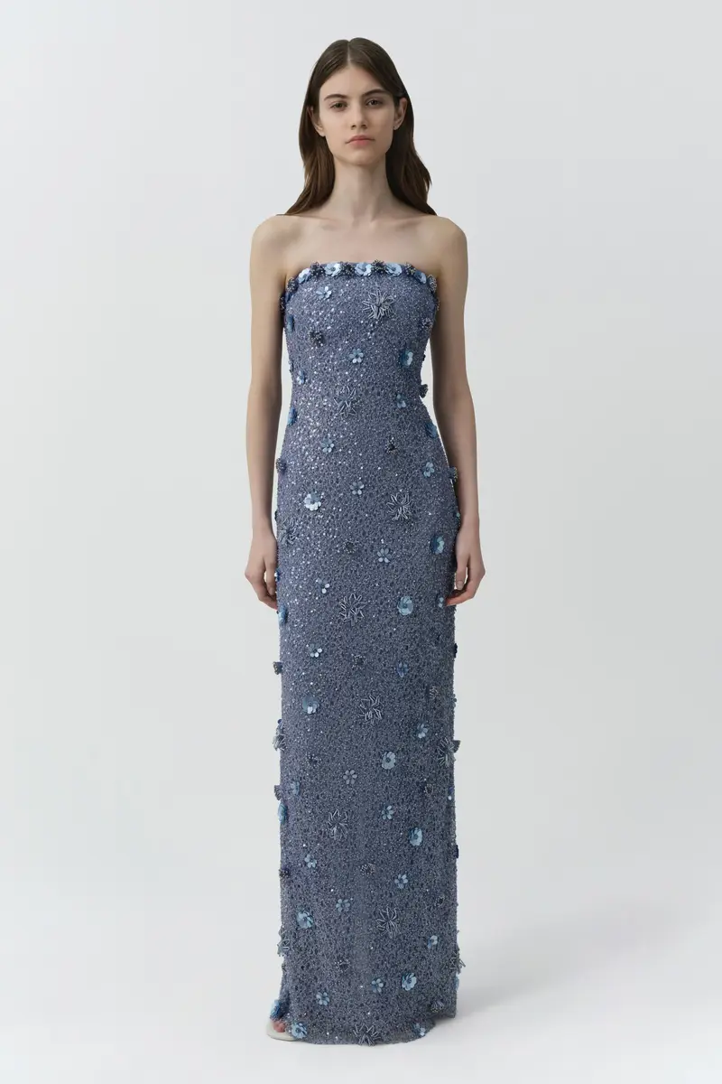 Simkhai Serafina Strapless Embellished Gown | Thumbnail 2