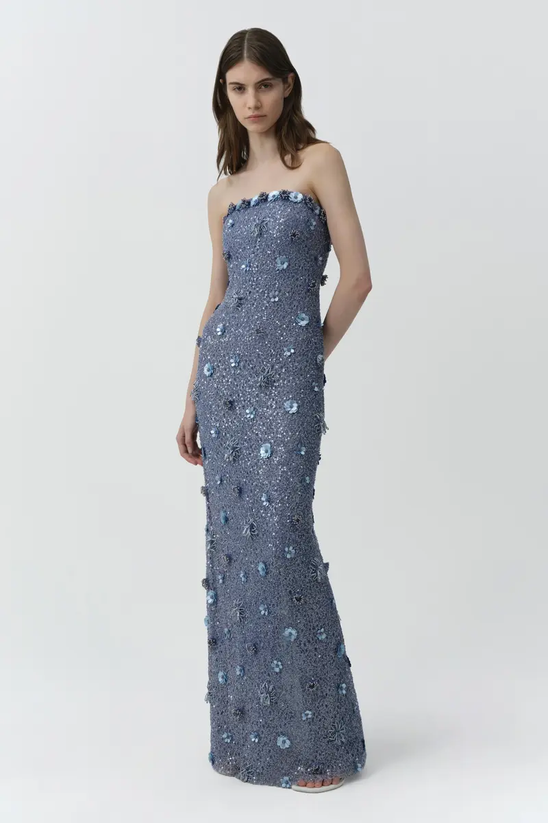 Simkhai Serafina Strapless Embellished Gown | Thumbnail 4