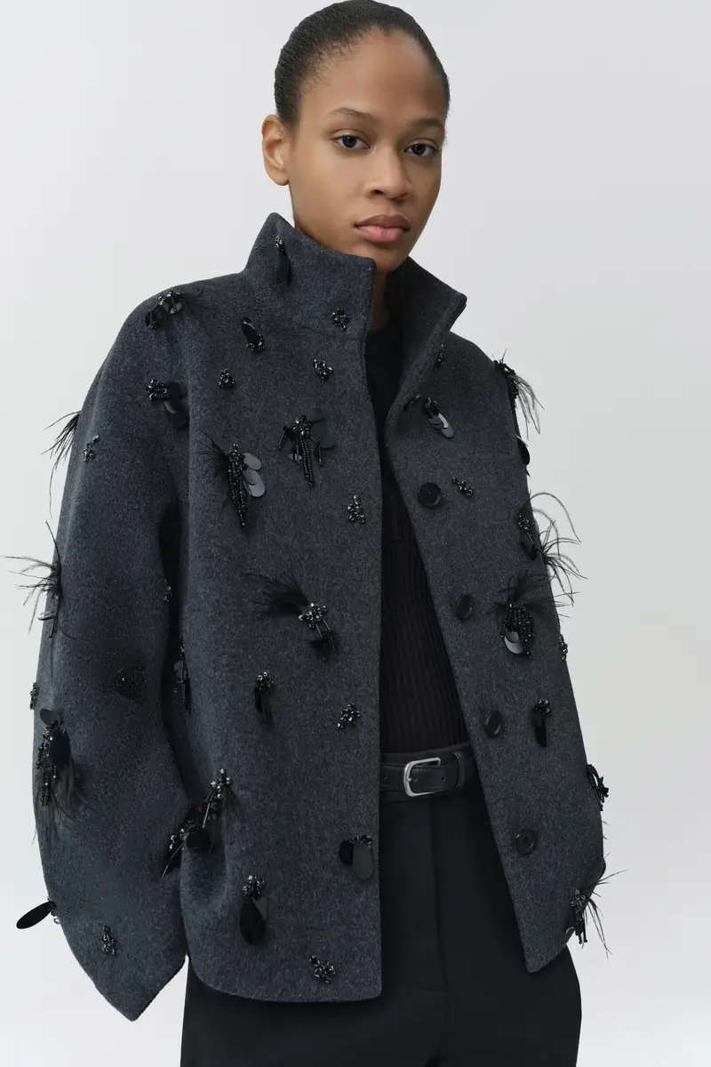Simkhai Siena Embellished Wool Jacket | Thumbnail 3 Simkhai Siena Embellished Wool Jacket | Thumbnail 3