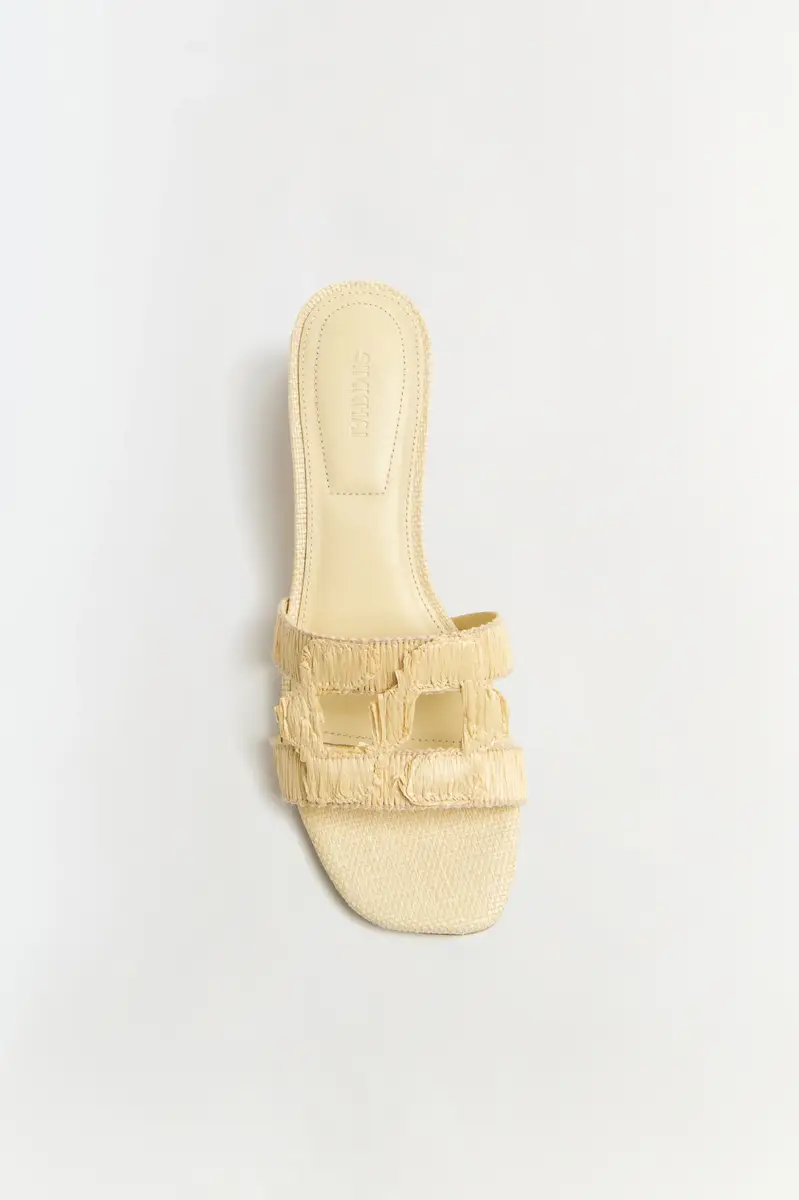Simkhai Simkhai Monogram Raffia Flat Slide | Thumbnail 2 Simkhai Simkhai Monogram Raffia Flat Slide | Thumbnail 2