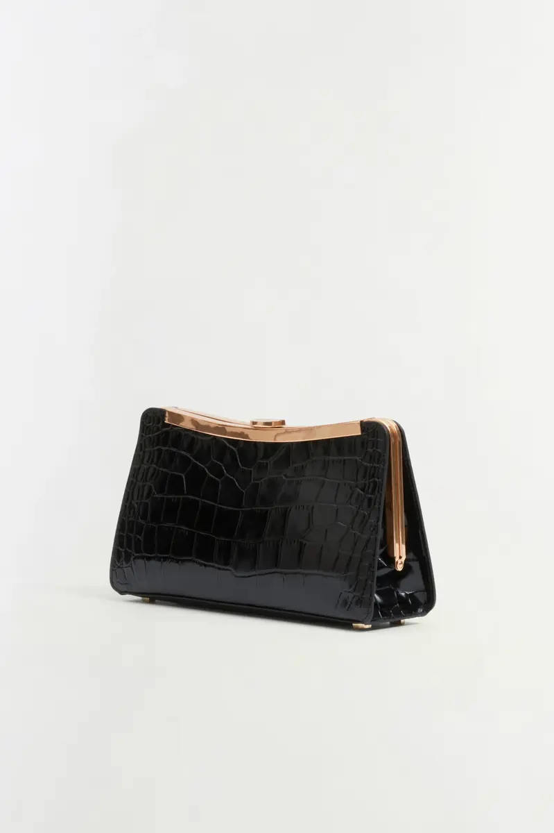 Simkhai Solange Croc-Embossed Leather Clutch | Thumbnail 4 Simkhai Solange Croc-Embossed Leather Clutch | Thumbnail 4