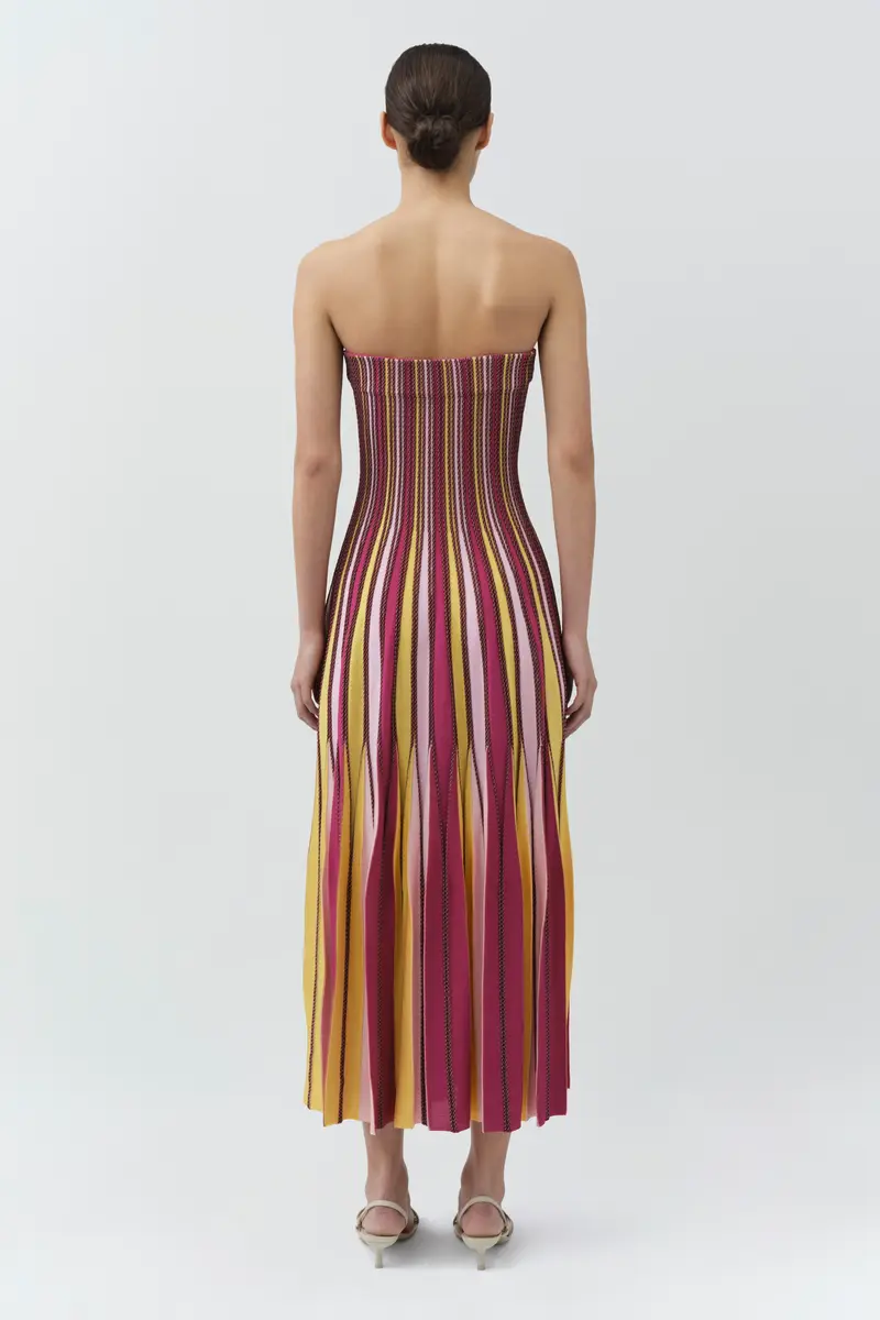 Simkhai Soleil Striped Midi Dress | Thumbnail 4 Simkhai Soleil Striped Midi Dress | Thumbnail 4
