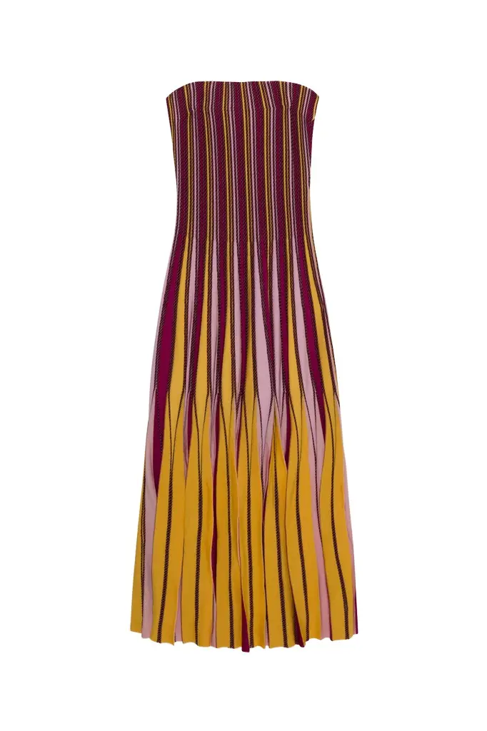 Simkhai Soleil Striped Midi Dress