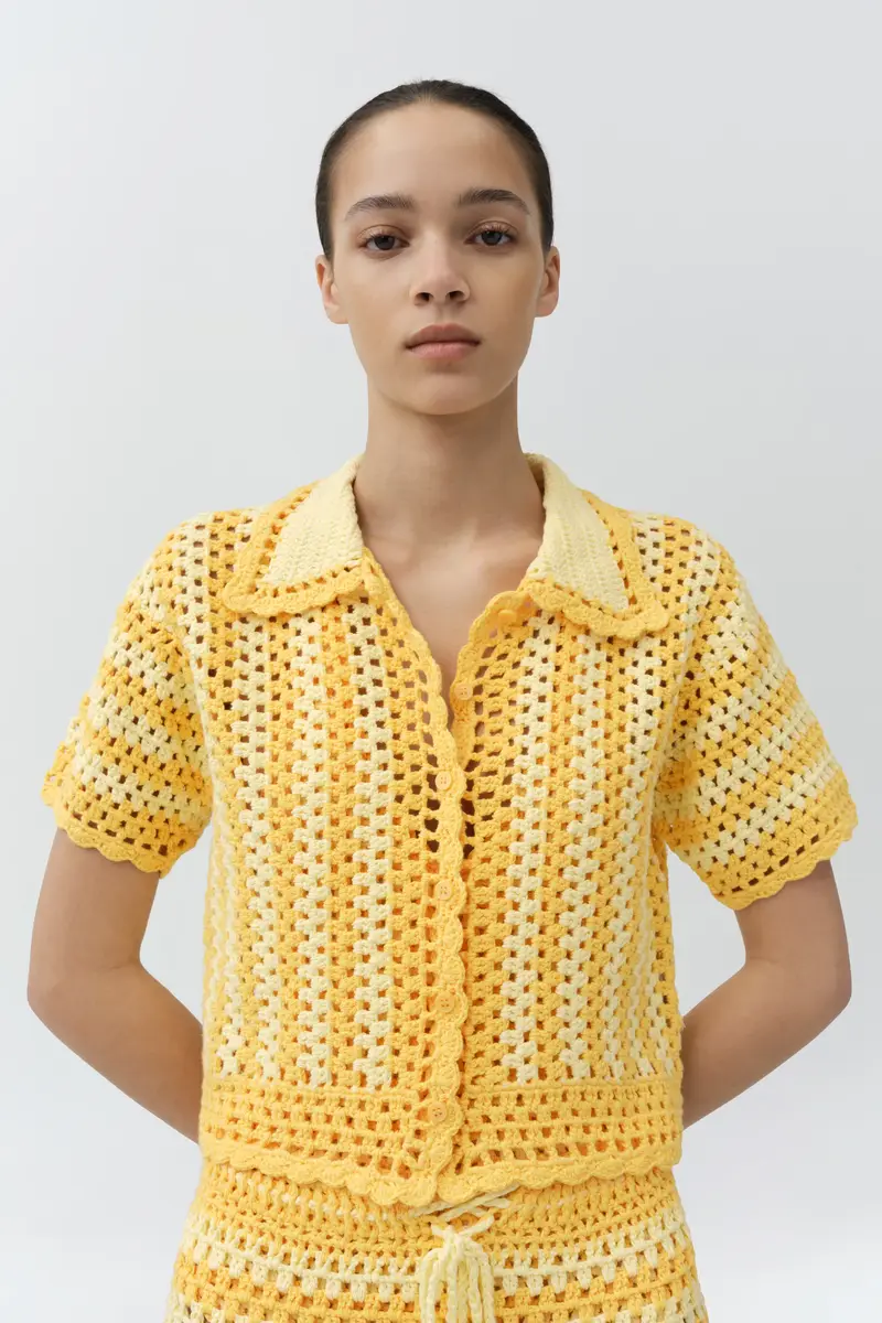 Simkhai Stanton Crochet Camp Shirt | Thumbnail 3 Simkhai Stanton Crochet Camp Shirt | Thumbnail 3