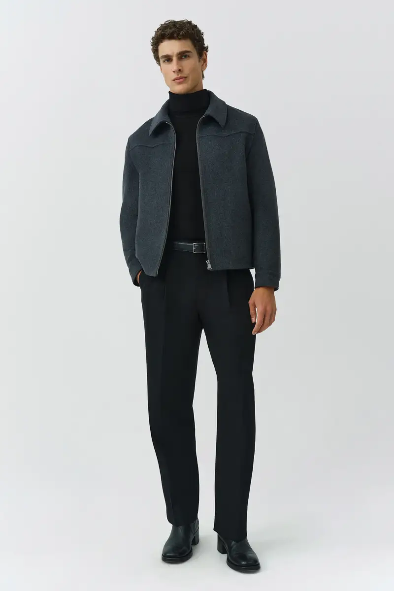 Simkhai Sterling Zip Front Wool Jacket | Thumbnail 2