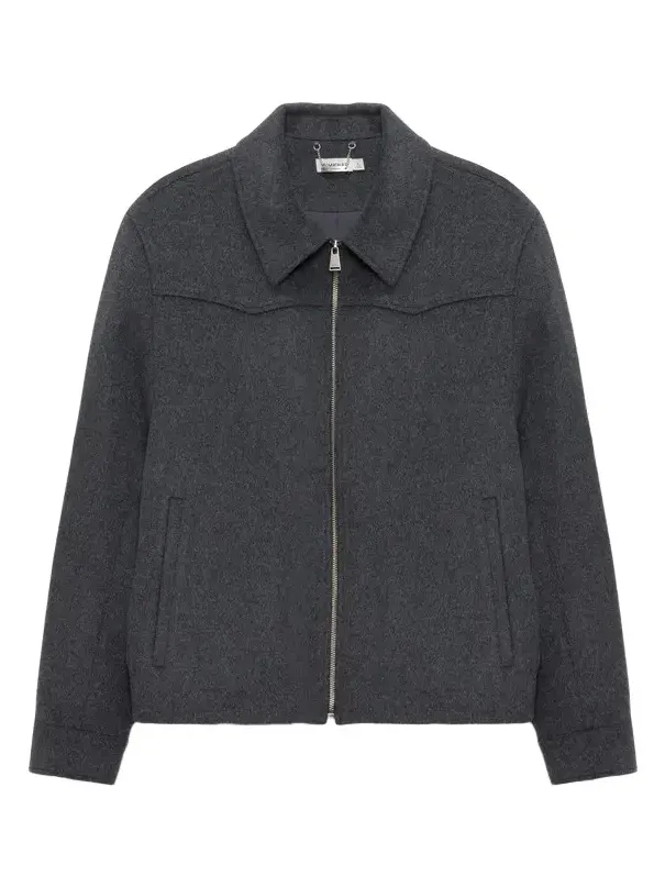 Simkhai Sterling Zip Front Wool Jacket