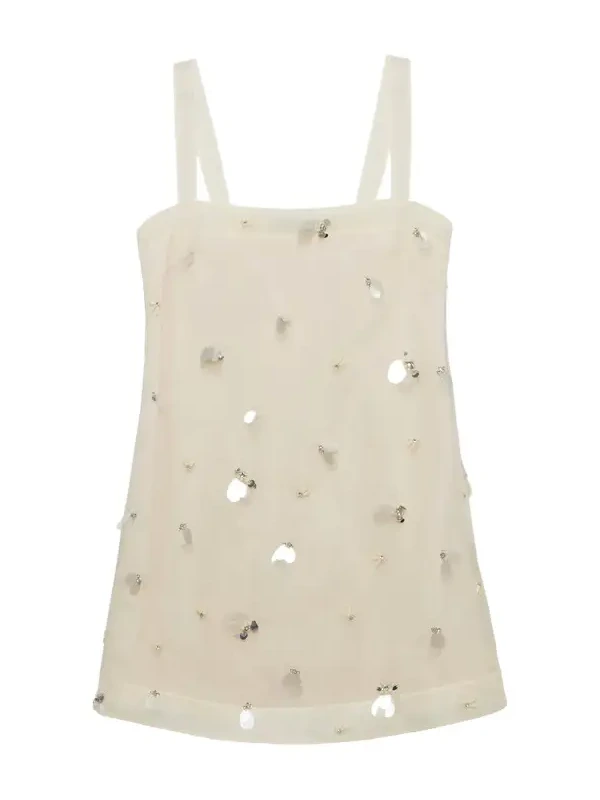 Sumi Embellished Organza Mini Dress