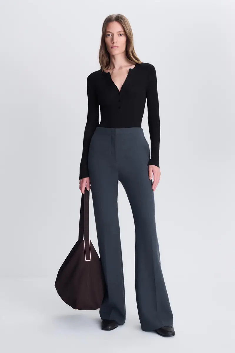 Simkhai Susanne Silk Cashmere Henley Bodysuit | Thumbnail 2 Simkhai Susanne Silk Cashmere Henley Bodysuit | Thumbnail 2
