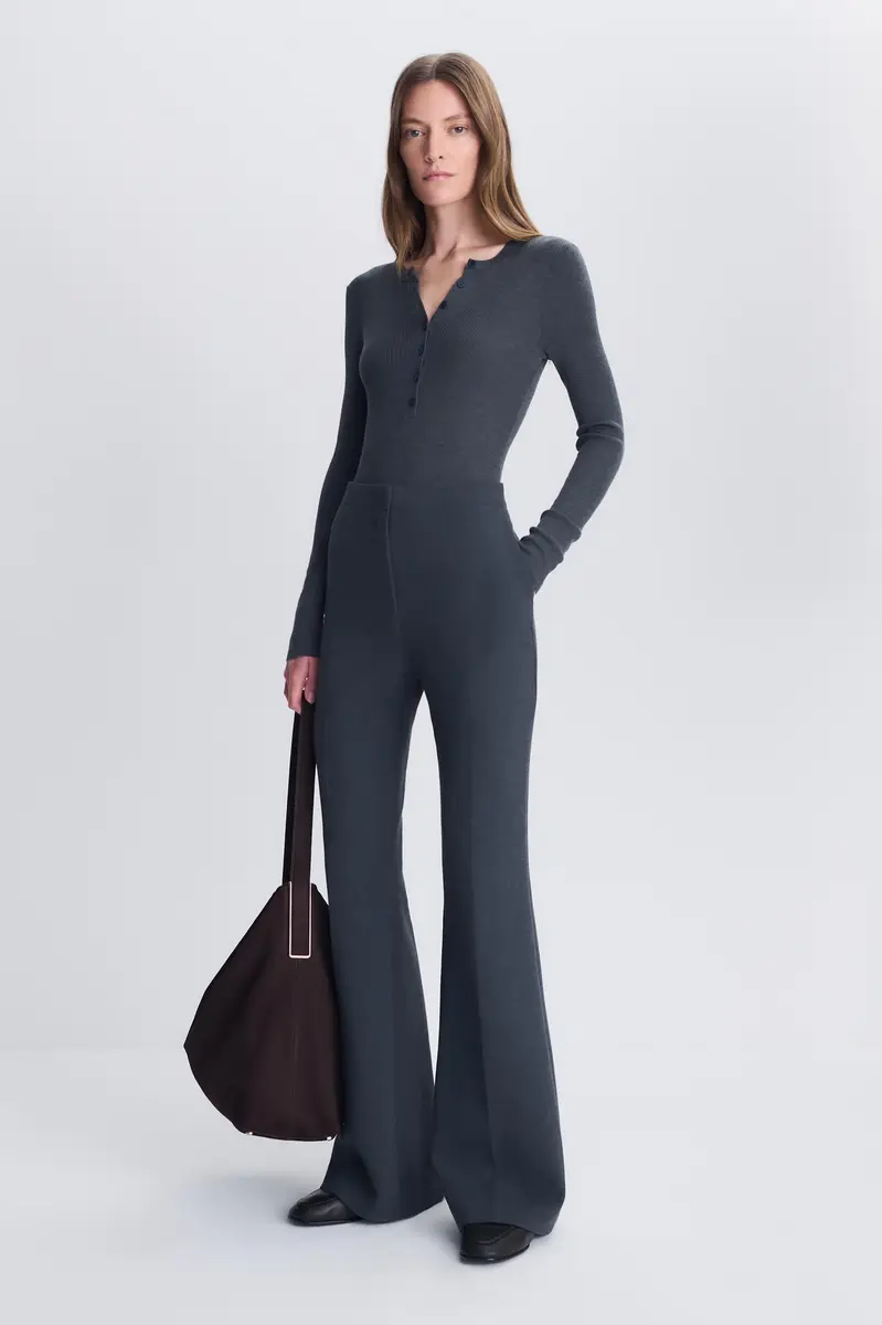 Simkhai Susanne Silk Cashmere Henley Bodysuit | Thumbnail 4 Simkhai Susanne Silk Cashmere Henley Bodysuit | Thumbnail 4