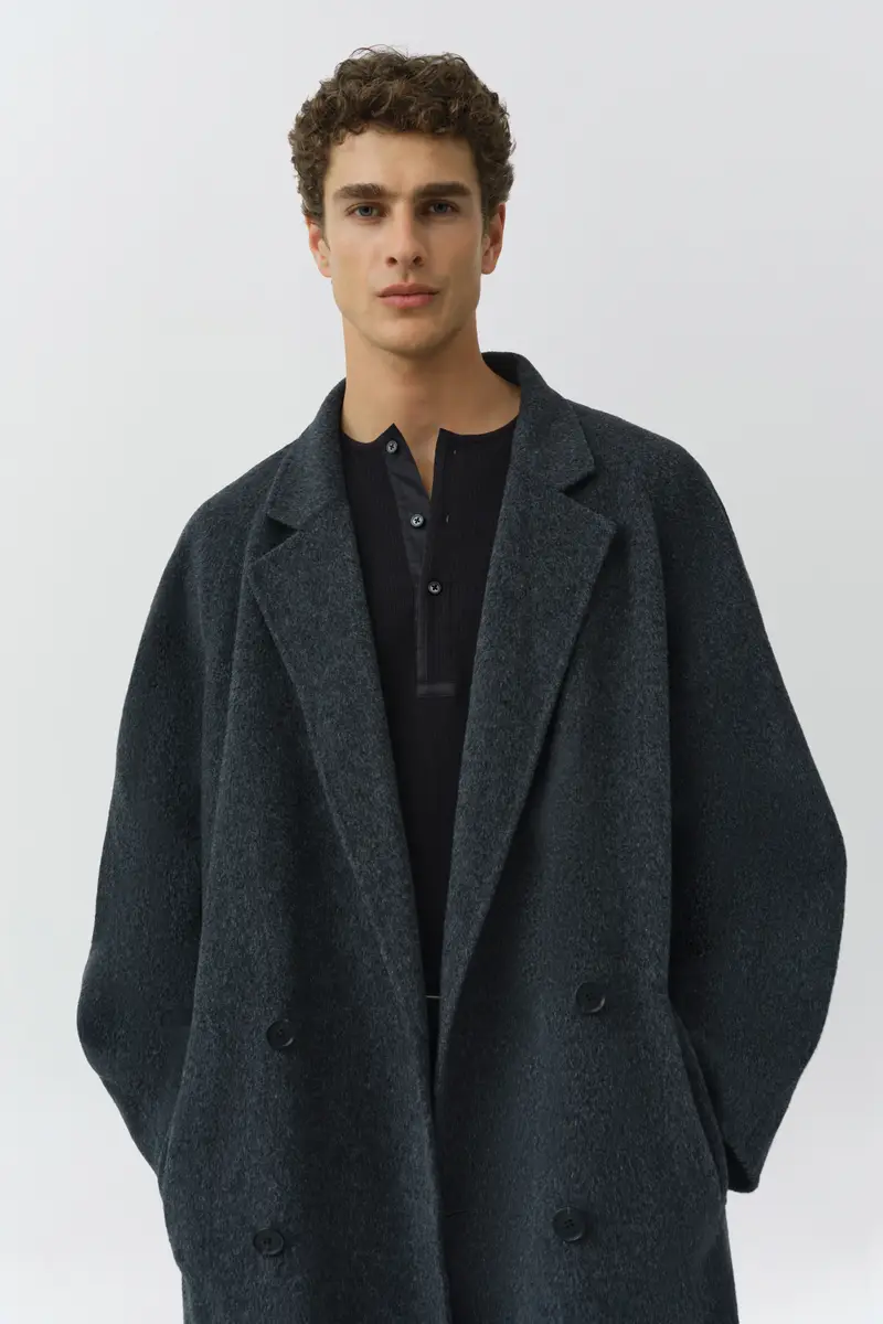 Simkhai Sutton Double Breasted Wool Coat | Thumbnail 4