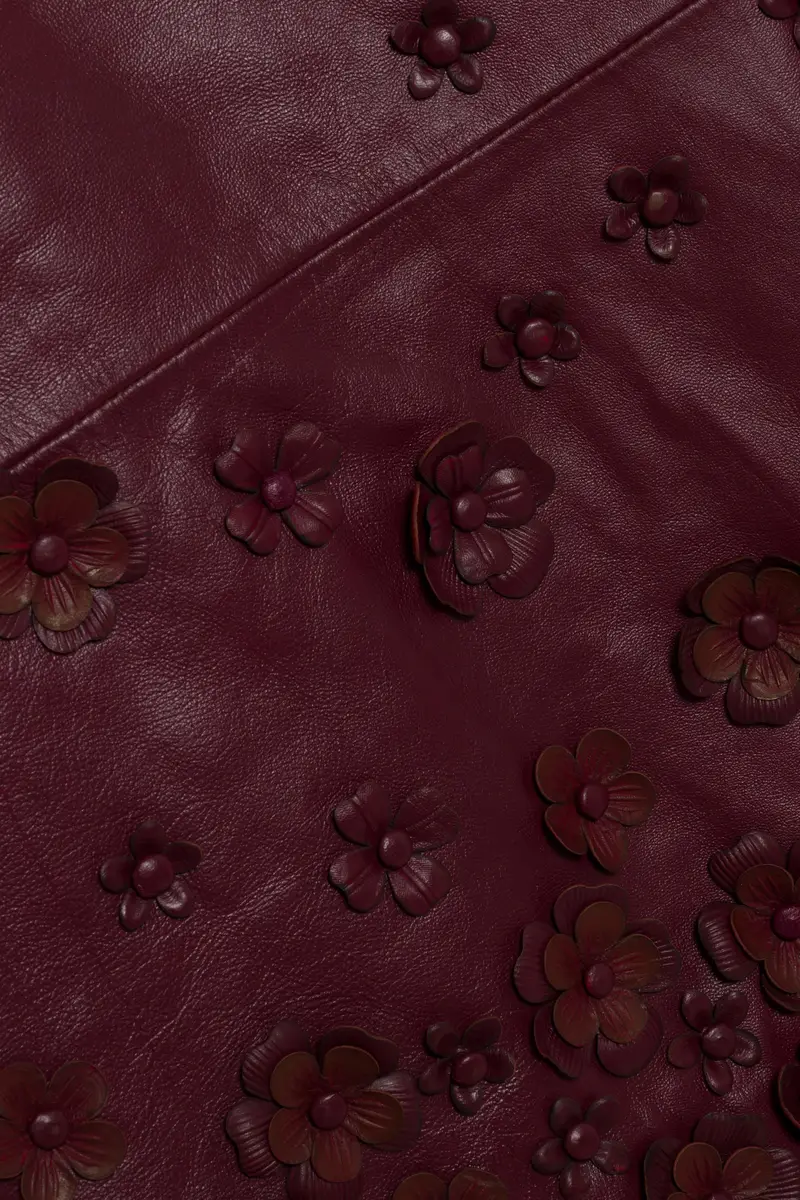 Simkhai Talen Floral Leather Mini Dress | Thumbnail 6