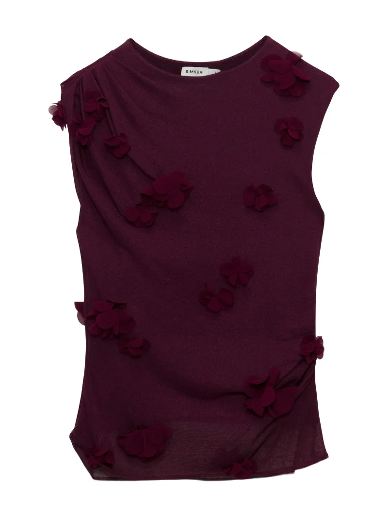 Tessa Floral Applique Top