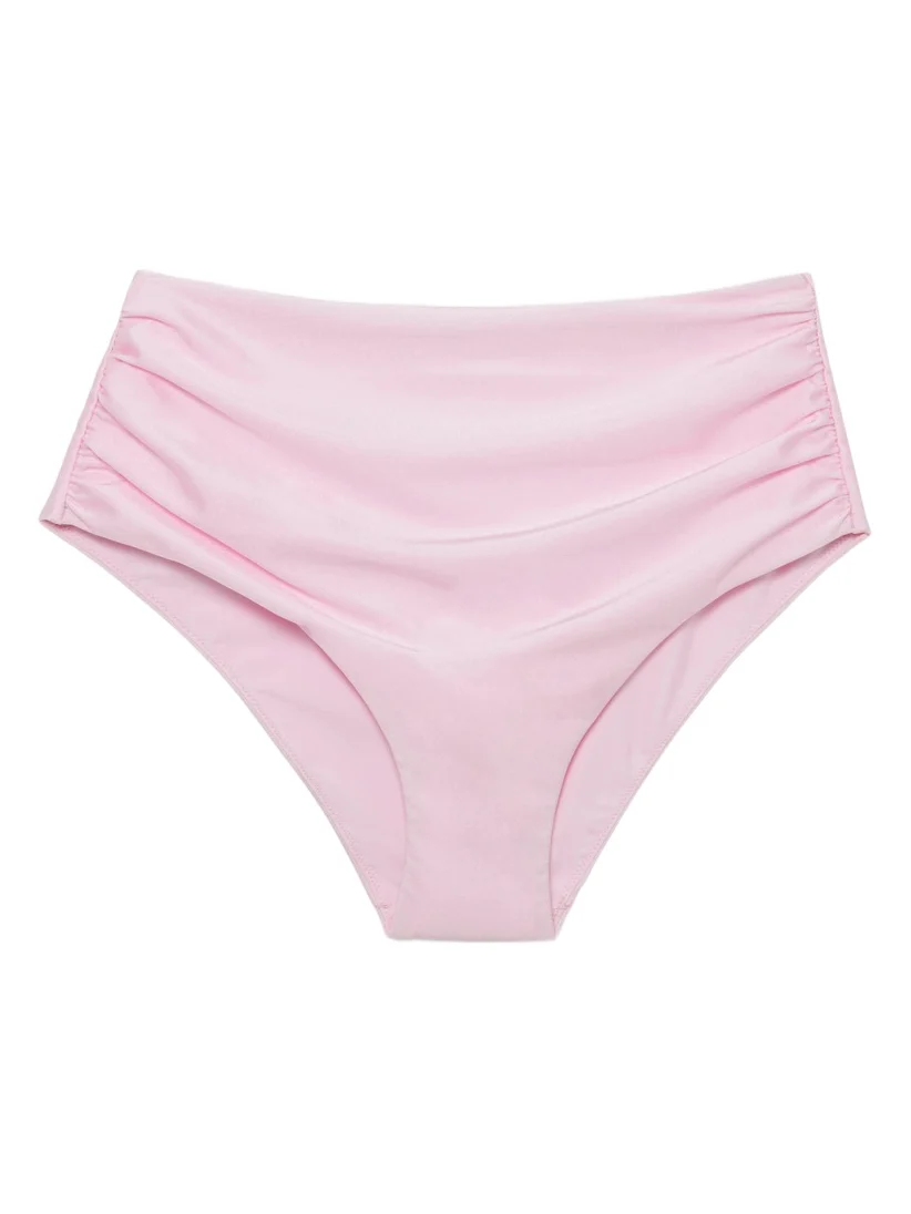 Simkhai Teya High Waisted Ruched Bikini Bottom