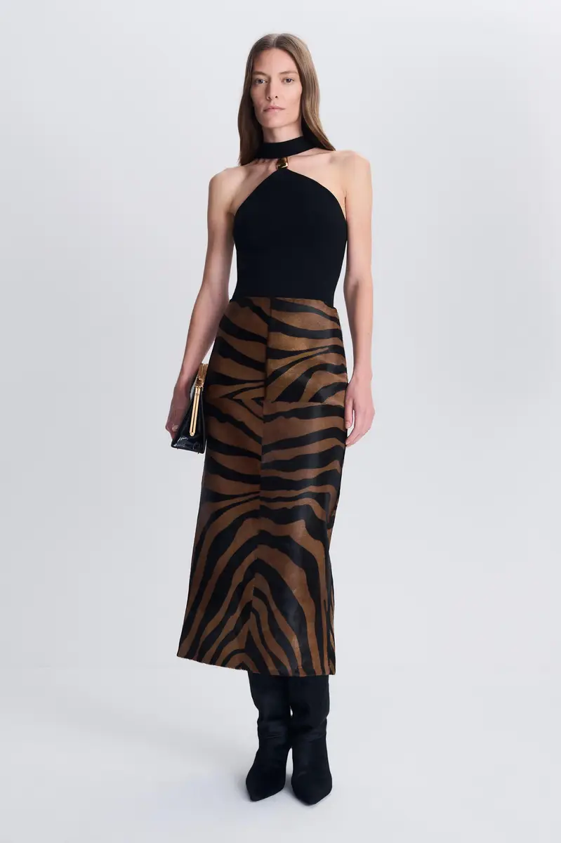 Simkhai Tobiana Calf Hair Midi Skirt | Thumbnail 3 Simkhai Tobiana Calf Hair Midi Skirt | Thumbnail 3