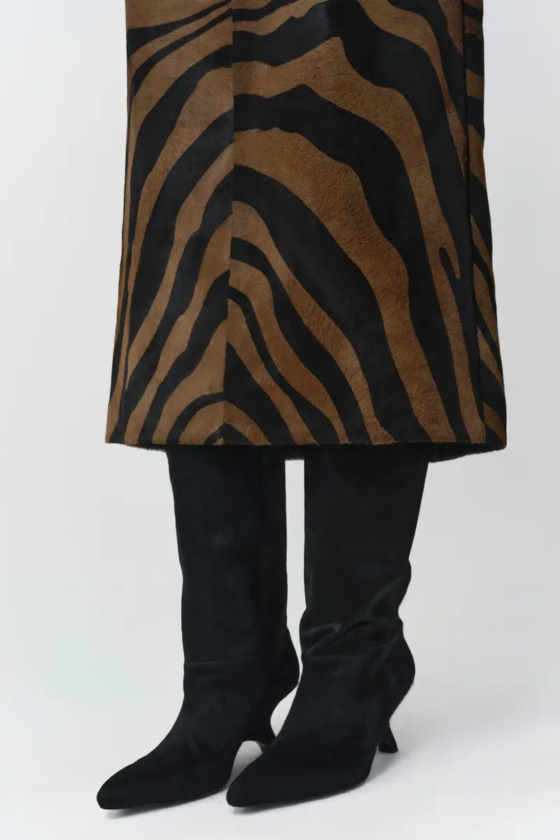 Simkhai Tobiana Calf Hair Midi Skirt | Thumbnail 4 Simkhai Tobiana Calf Hair Midi Skirt | Thumbnail 4