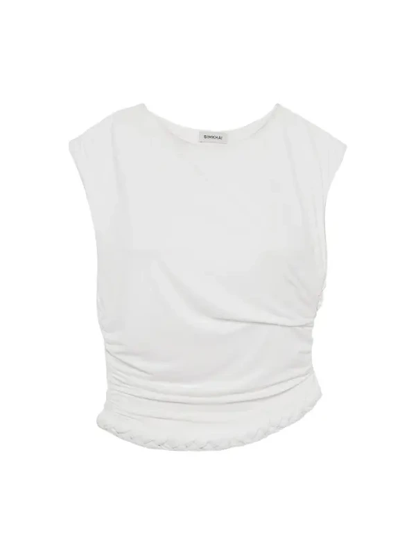 Valen Draped Jersey Top Valen Draped Jersey Top