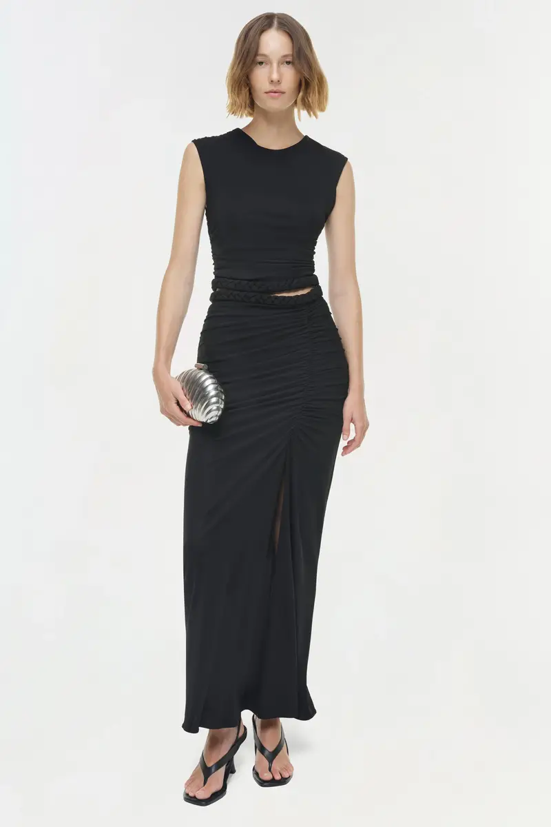 Simkhai Valen Draped Jersey Top | Thumbnail 2 Simkhai Valen Draped Jersey Top | Thumbnail 2