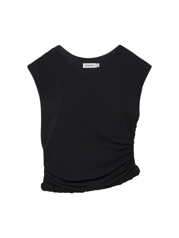 Valen Draped Jersey Top