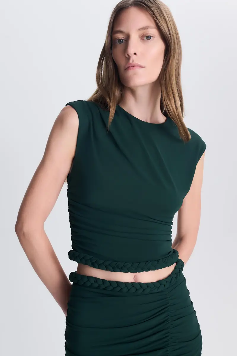 Simkhai Valen Draped Jersey Top | Thumbnail 3 Simkhai Valen Draped Jersey Top | Thumbnail 3