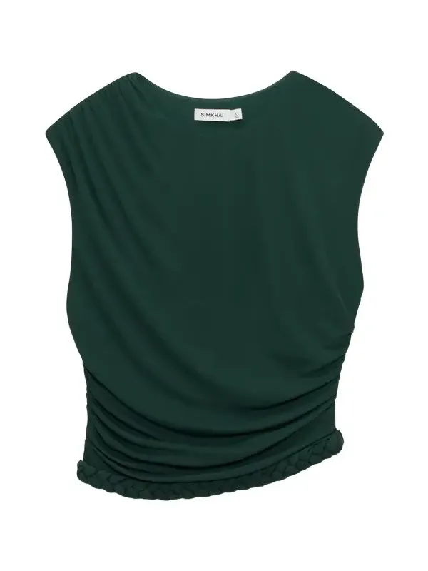 Valen Draped Jersey Top