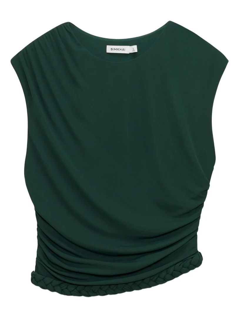 Valen Draped Jersey Top Valen Draped Jersey Top