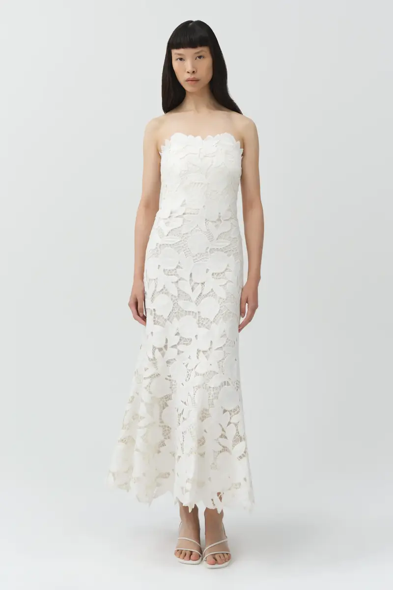 Simkhai Valletta Strapless Embroidered Dress | Thumbnail 2 Simkhai Valletta Strapless Embroidered Dress | Thumbnail 2