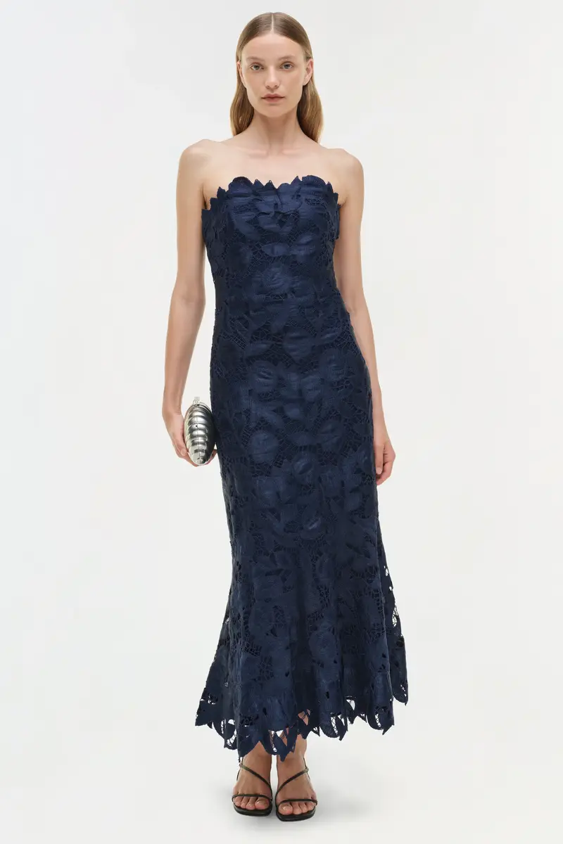 Simkhai Valletta Strapless Embroidered Dress | Thumbnail 2 Simkhai Valletta Strapless Embroidered Dress | Thumbnail 2