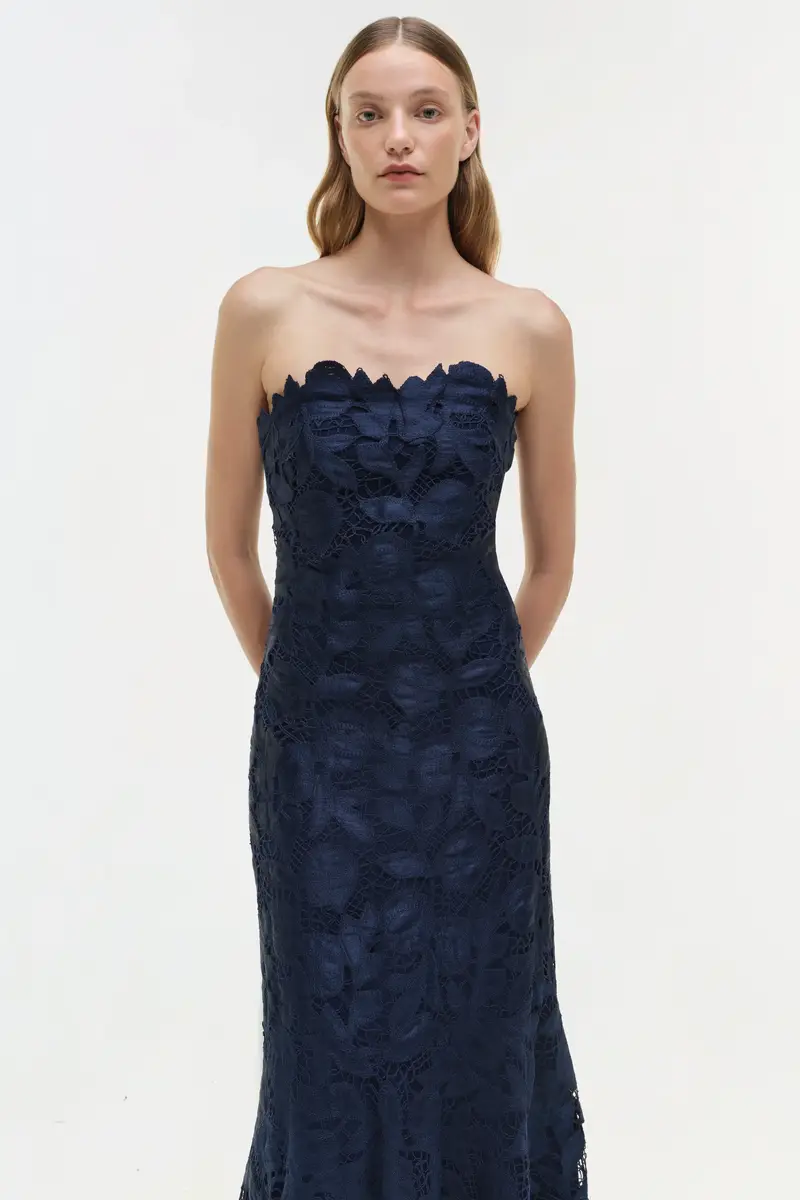 Simkhai Valletta Strapless Embroidered Dress | Thumbnail 3 Simkhai Valletta Strapless Embroidered Dress | Thumbnail 3