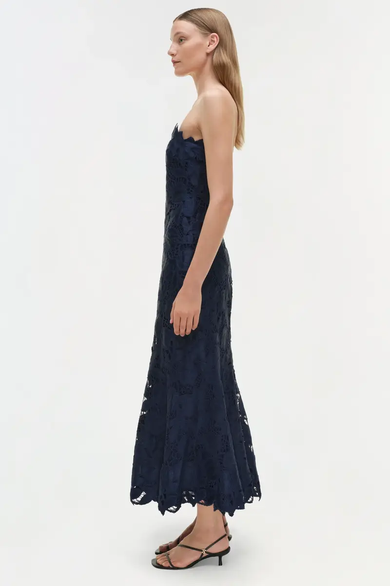 Simkhai Valletta Strapless Embroidered Dress | Thumbnail 4 Simkhai Valletta Strapless Embroidered Dress | Thumbnail 4