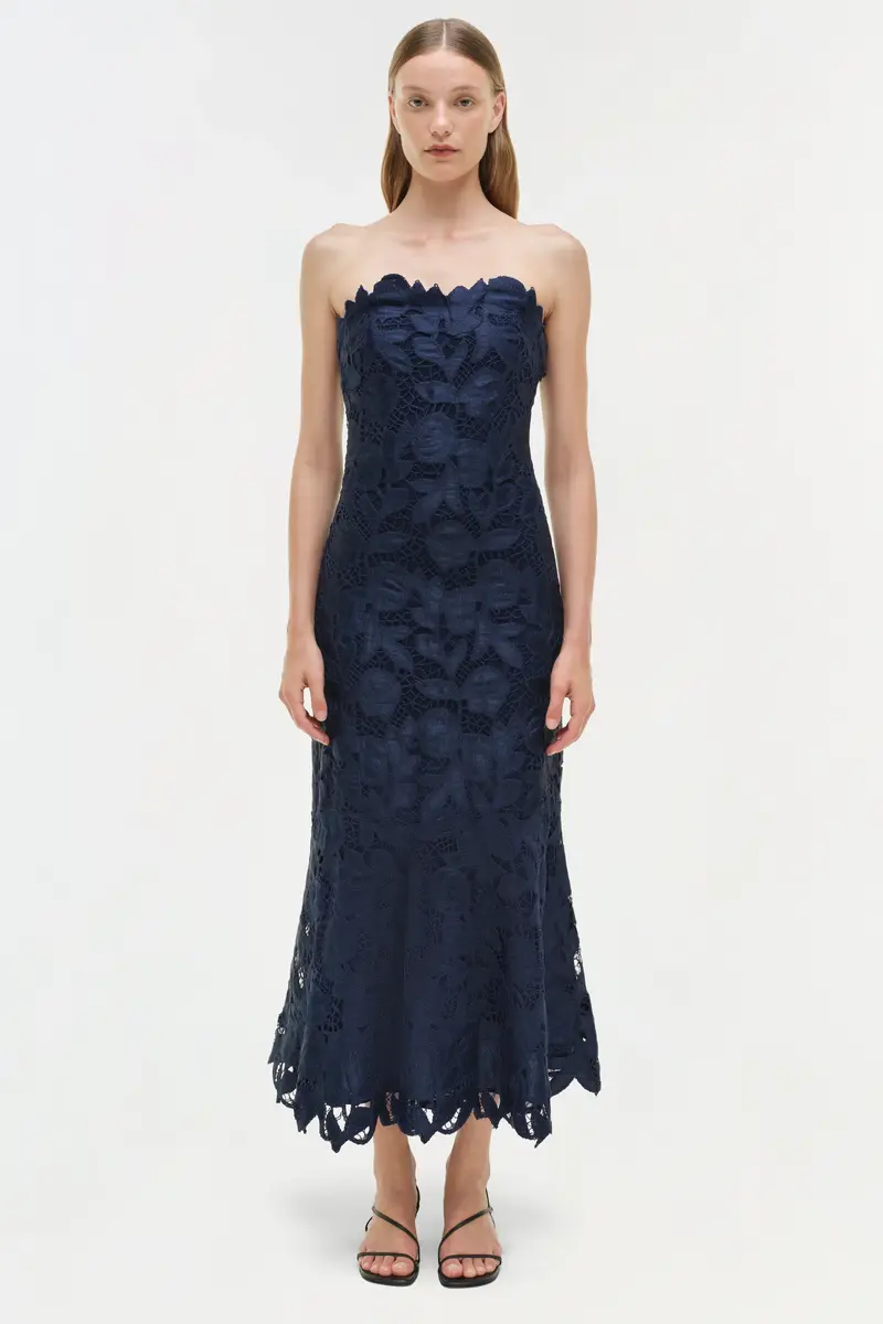 Simkhai Valletta Strapless Embroidered Dress | Thumbnail 6 Simkhai Valletta Strapless Embroidered Dress | Thumbnail 6
