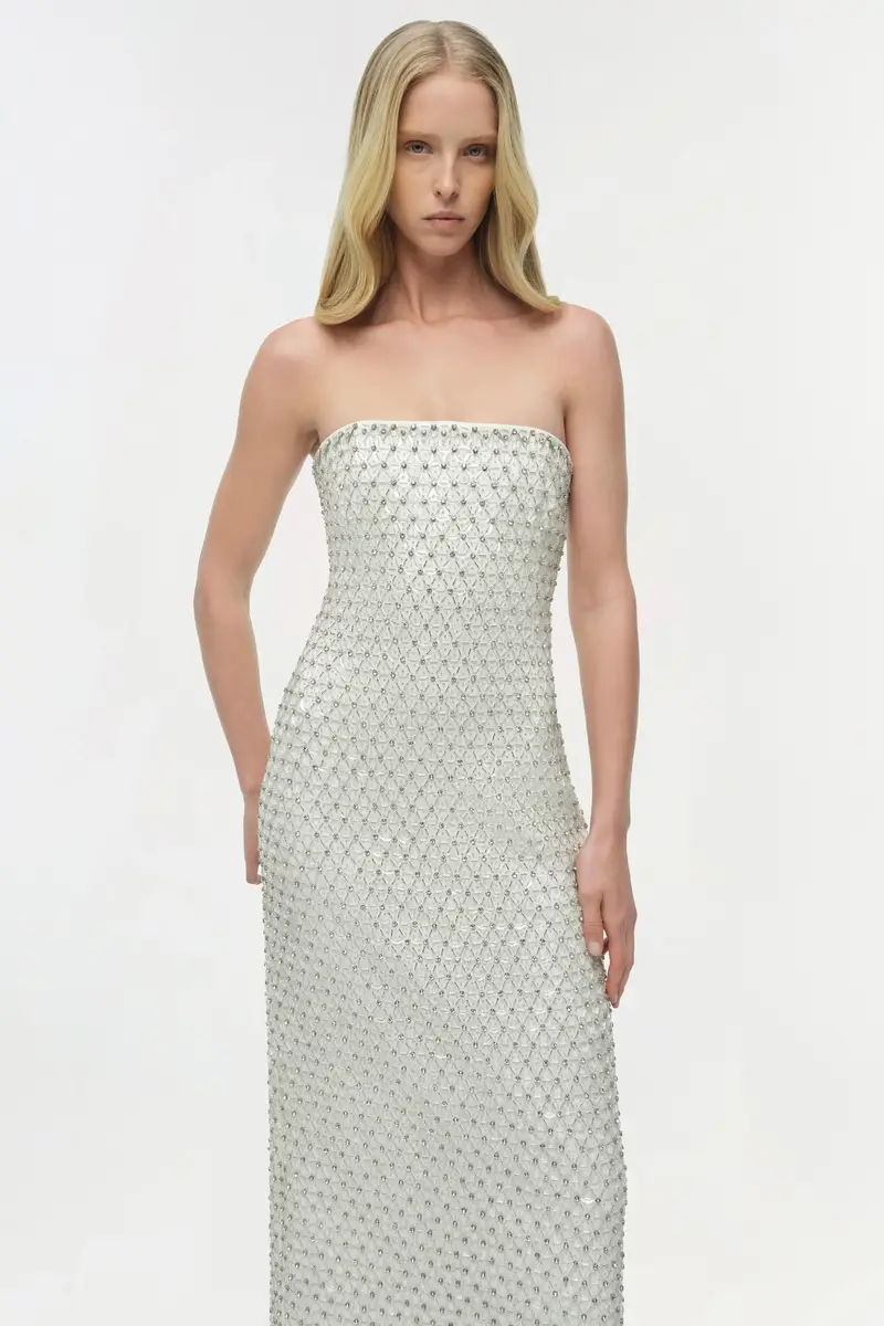 Simkhai Vanessa Embellished Bustier Midi Dress | Thumbnail 3 Simkhai Vanessa Embellished Bustier Midi Dress | Thumbnail 3