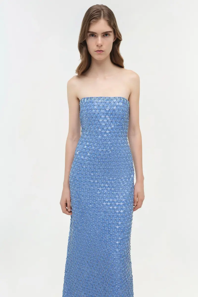 Simkhai Vanessa Embellished Bustier Midi Dress | Thumbnail 3
