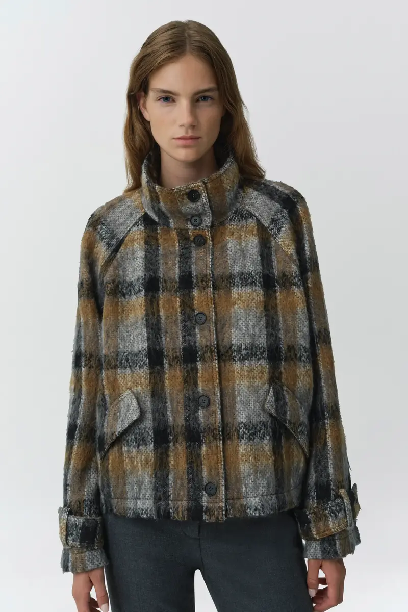 Simkhai Virelle Plaid Jacket | Thumbnail 4 Simkhai Virelle Plaid Jacket | Thumbnail 4