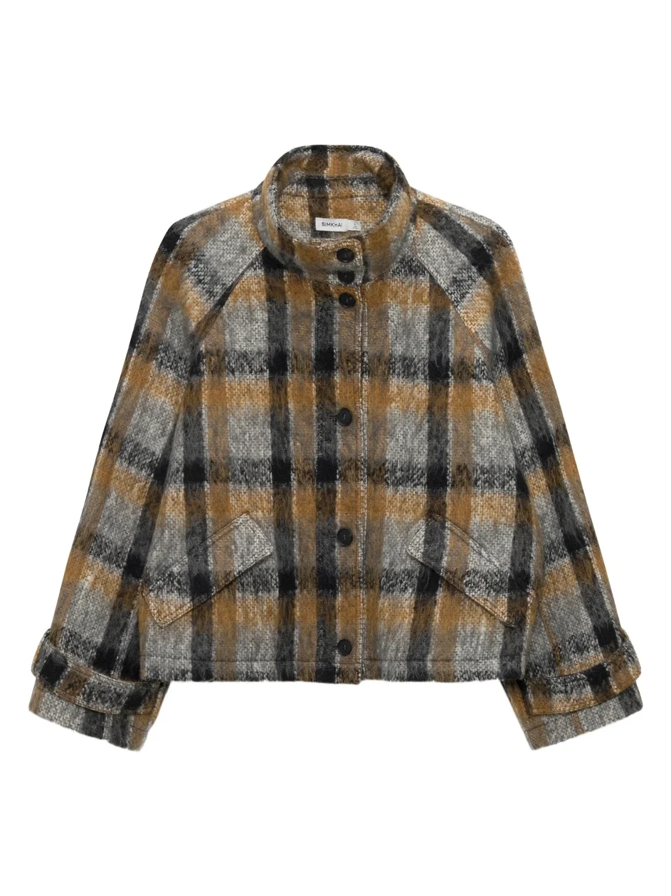 Simkhai Virelle Plaid Jacket