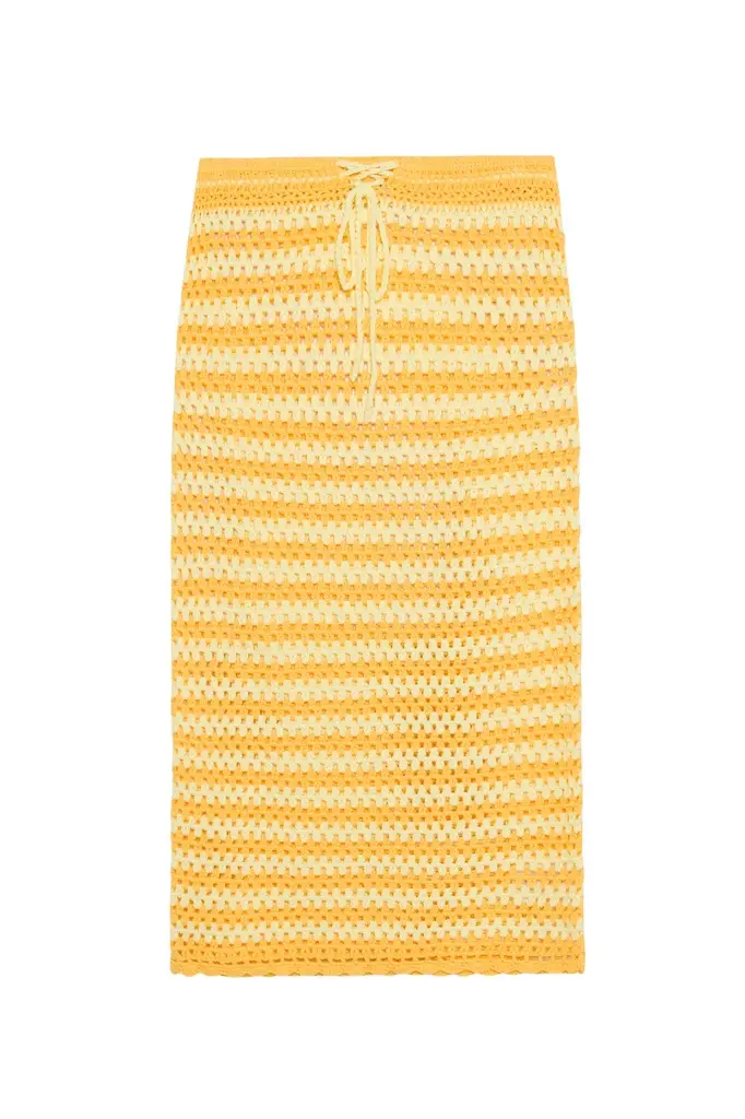 Simkhai Welles Crochet Midi Skirt