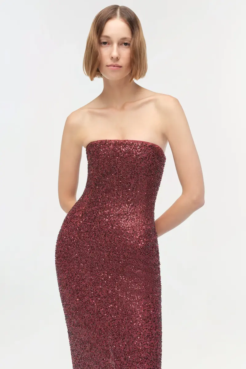 Simkhai Xyla Sequin Gown | Thumbnail 2