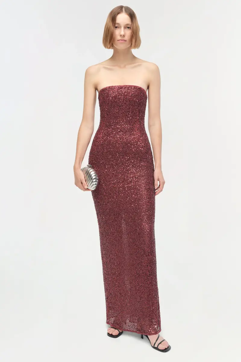 Simkhai Xyla Sequin Gown | Thumbnail 3