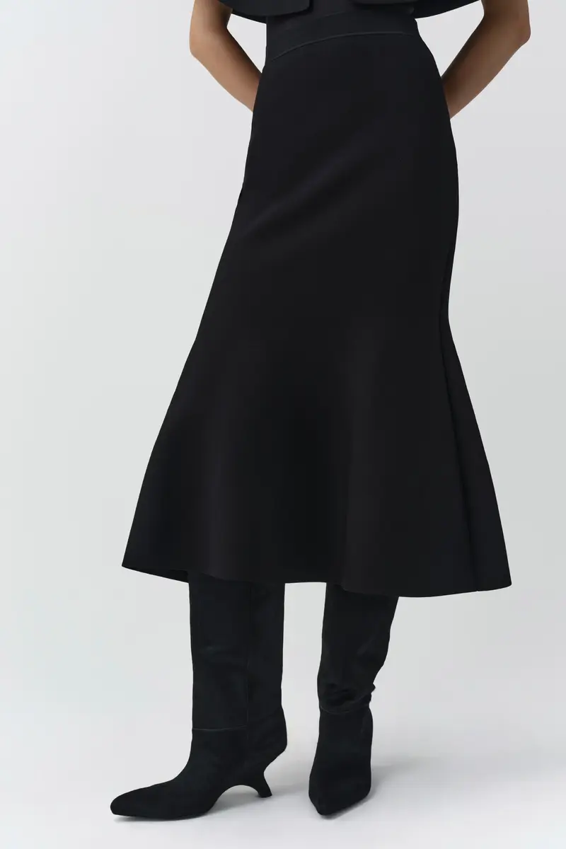 Simkhai Zev Compact Knit Midi Skirt | Thumbnail 3 Simkhai Zev Compact Knit Midi Skirt | Thumbnail 3