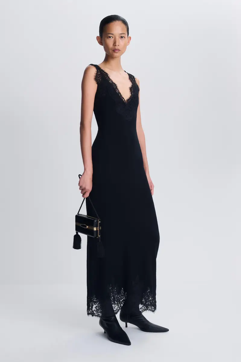 Simkhai Zinnia Lace Cashmere Midi Dress | Thumbnail 3
