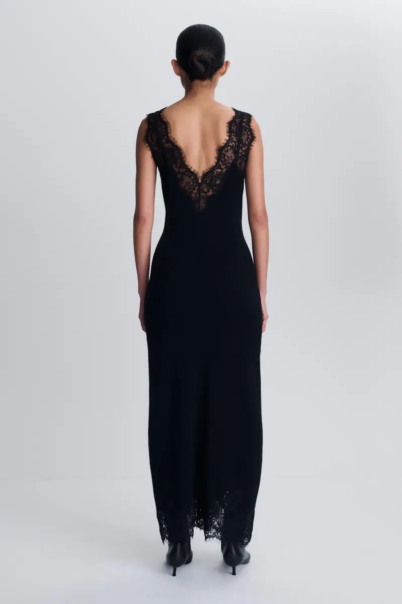 Simkhai Zinnia Lace Cashmere Midi Dress | Thumbnail 6