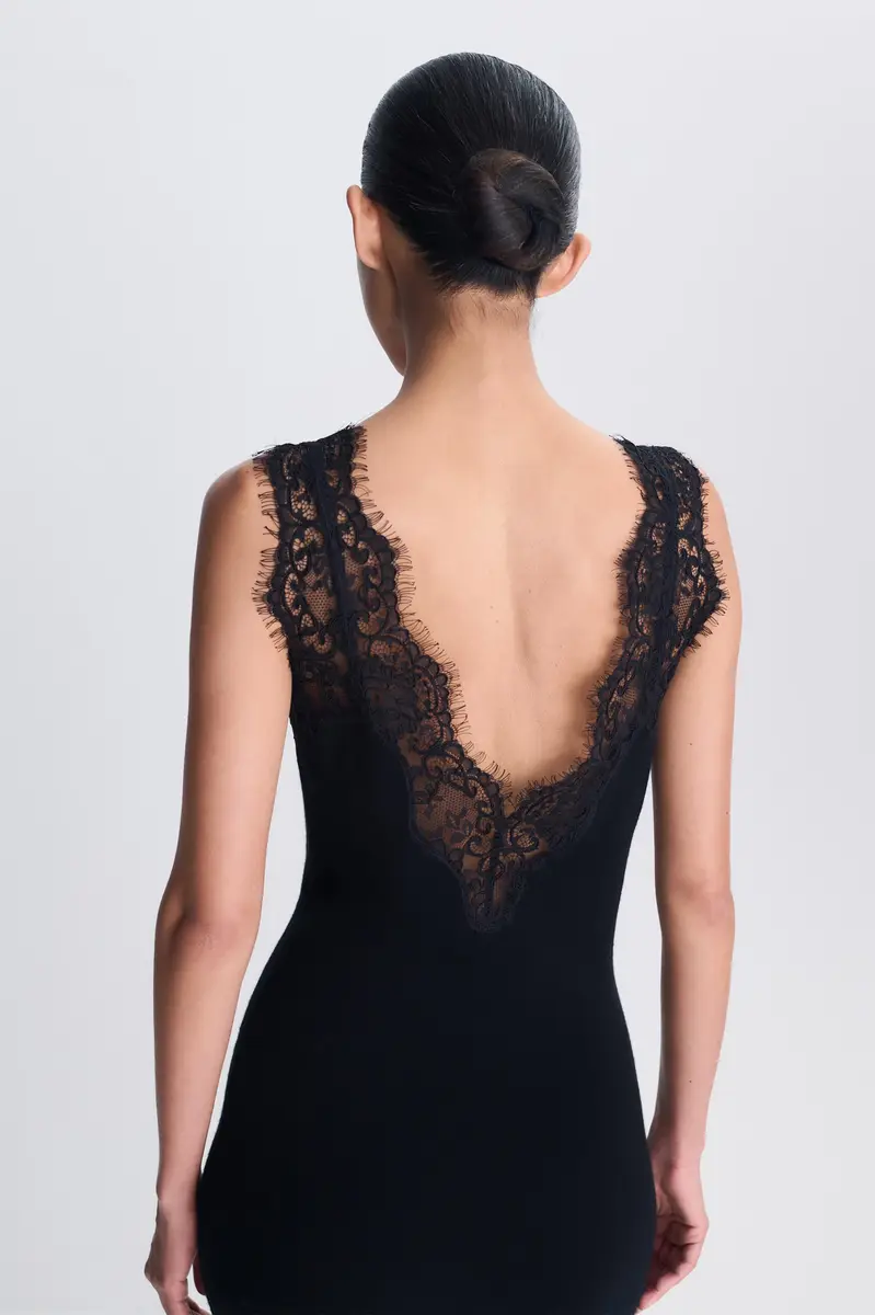 Simkhai Zinnia Lace Cashmere Midi Dress | Thumbnail 7