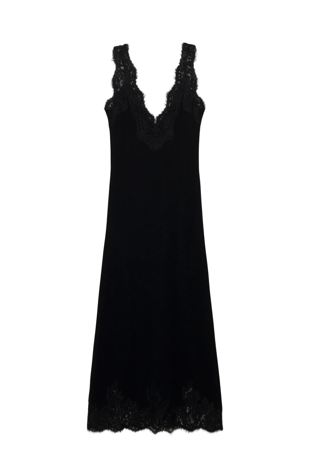 Zinnia Lace Cashmere Midi Dress Zinnia Lace Cashmere Midi Dress