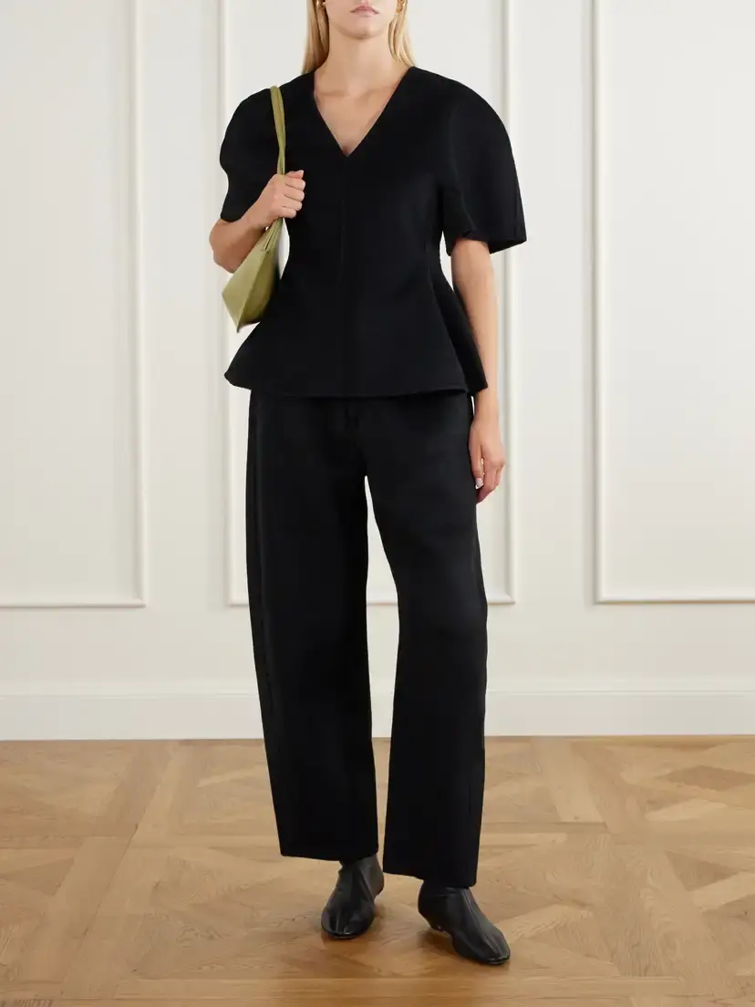 Lisa Yang Wool And Cashmere-blend Barrel-leg Pants | Thumbnail 2 Lisa Yang Wool And Cashmere-blend Barrel-leg Pants | Thumbnail 2