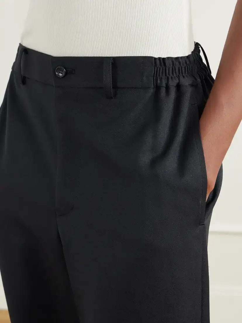 Comme des Garçons Comme des Garçons Ruffled-trimmed Twill Wide-leg Pants | Thumbnail 5 Comme des Garçons Comme des Garçons Ruffled-trimmed Twill Wide-leg Pants | Thumbnail 5