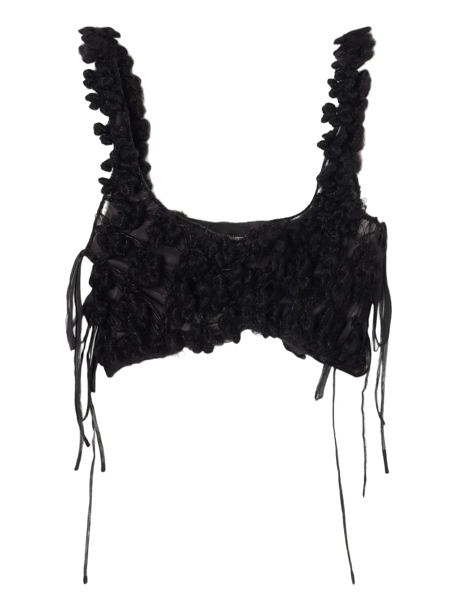 Pauline Dujancourt Georgia Crochet-knit Mesh Bra
