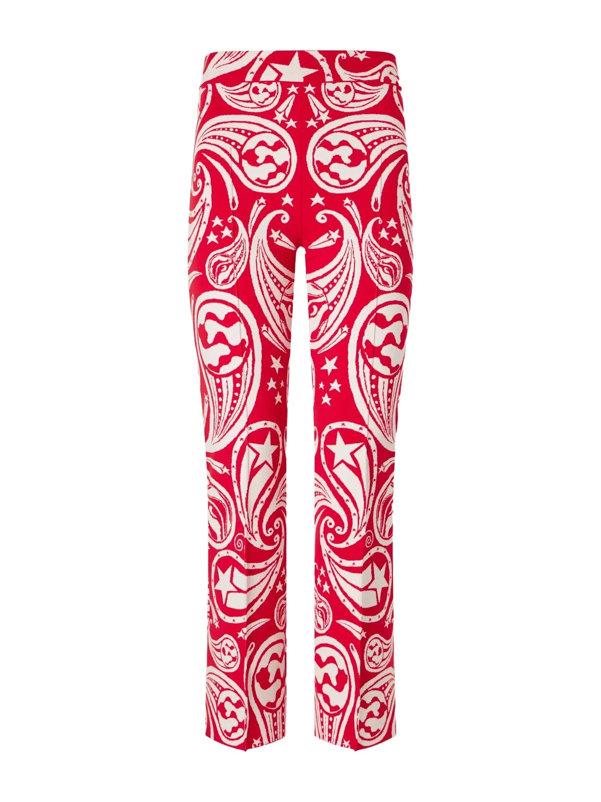 Cosmic Paisley Kick Cotton-blend Jacquard Flared Pants Cosmic Paisley Kick Cotton-blend Jacquard Flared Pants