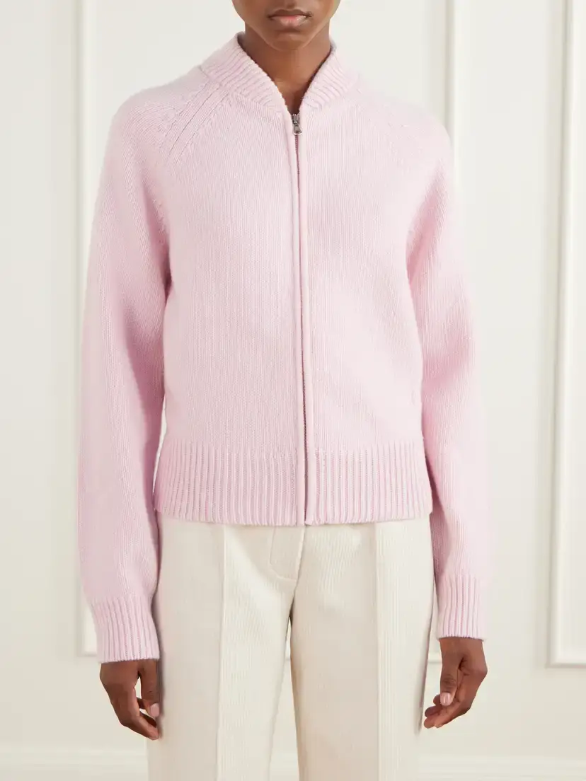 HIGH SPORT Velma Wool And Cashmere-blend Zip-up Cardigan | Thumbnail 3