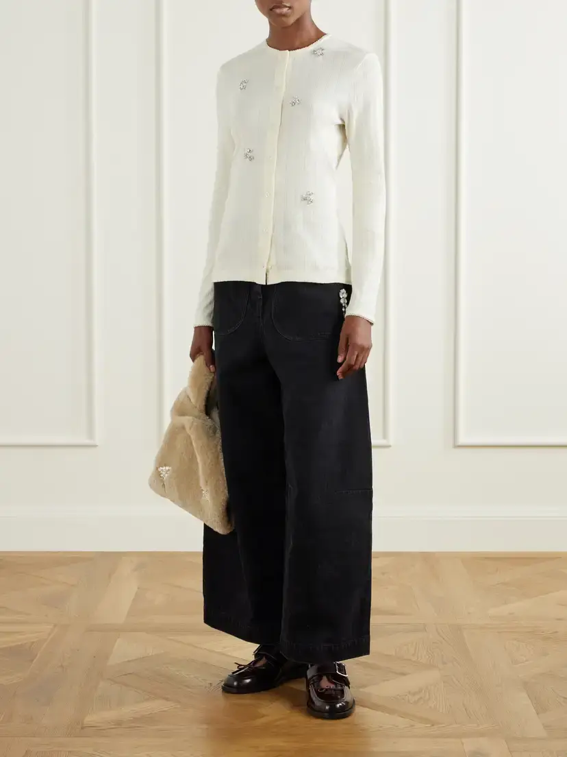 Simone Rocha Embellished Cotton Cardigan | Thumbnail 2