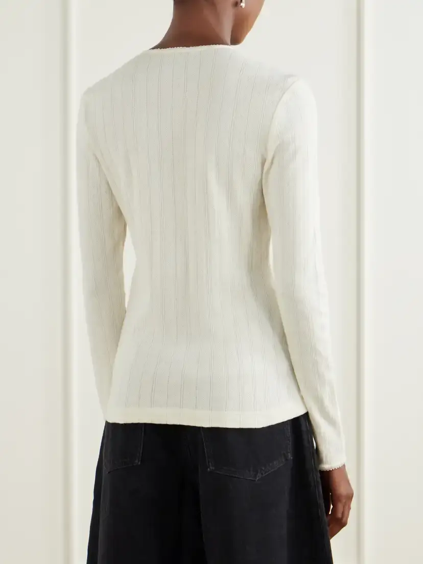 Simone Rocha Embellished Cotton Cardigan | Thumbnail 4