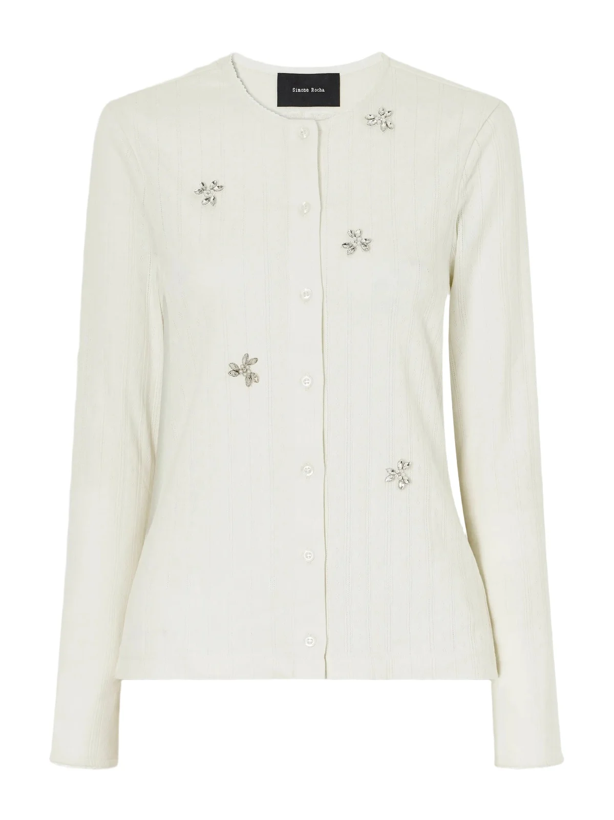 Embellished Cotton Cardigan Embellished Cotton Cardigan